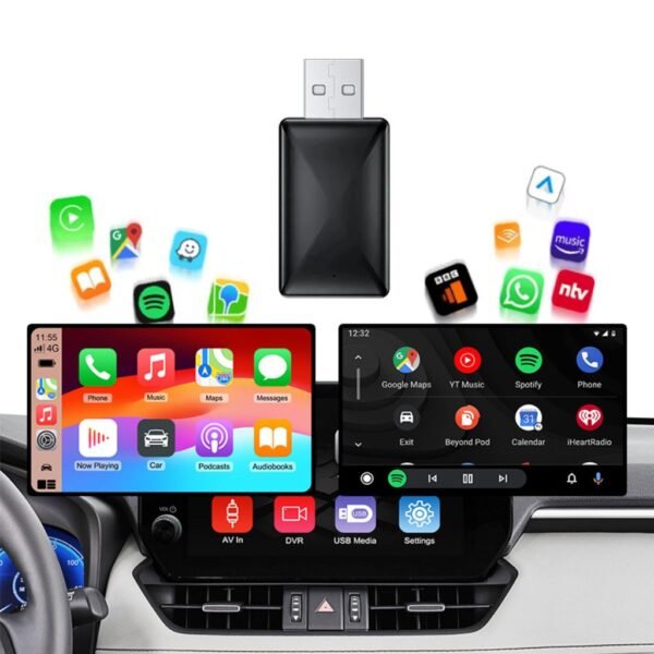 Adaptateur CarPlay Sans Fil pour iPhone Dongle Apple pour Voitures
