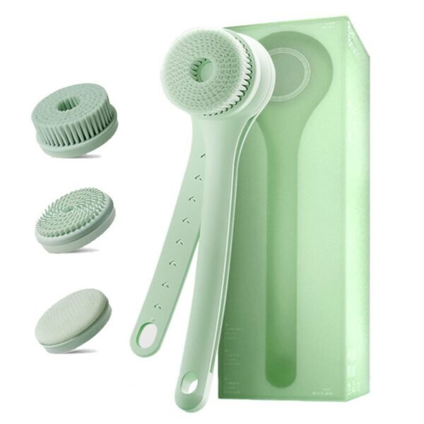 PRITECH-Brosse nettoyante pour la peau, rechargeable, étanche, électrique, pour exfolier la douche